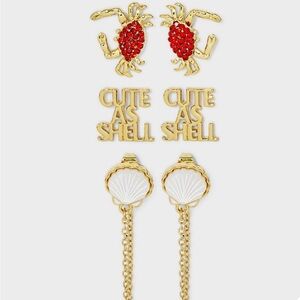 Baublebar set of three earrings